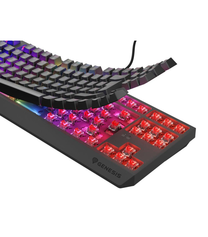 Teclado gaming genesis thor230 tkl rgb usb