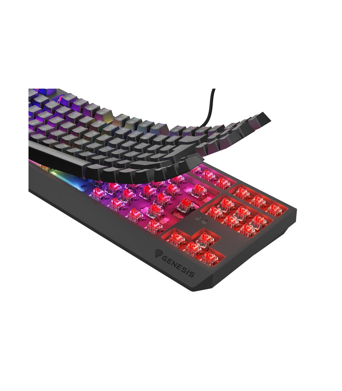 Teclado gaming genesis thor230 tkl rgb usb