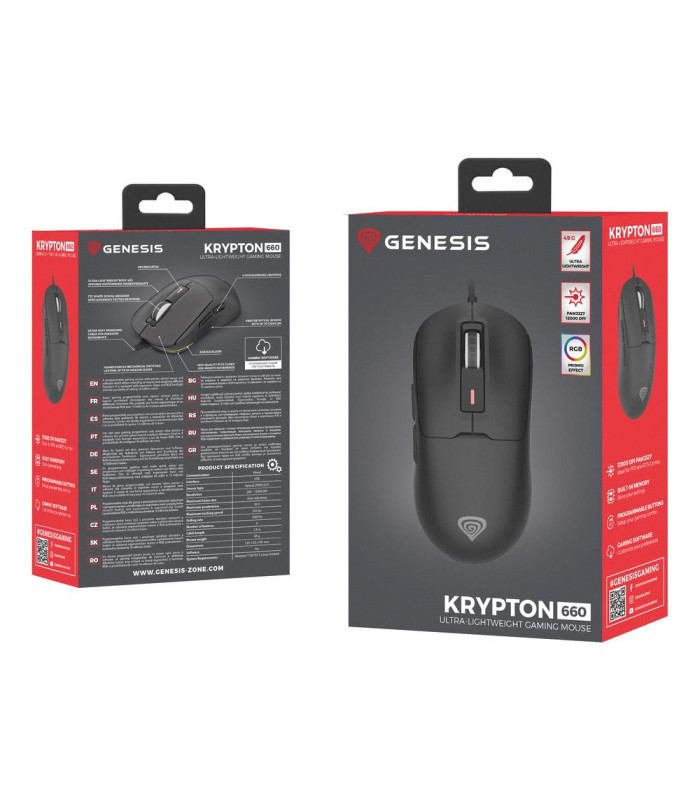 Raton gaming genesis krypton 660 negro