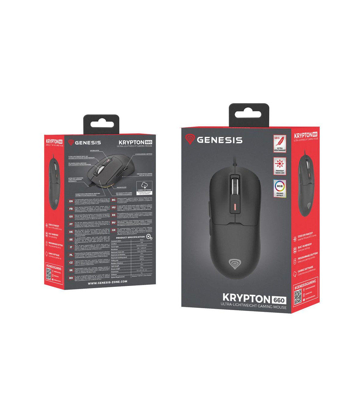 Raton gaming genesis krypton 660 negro