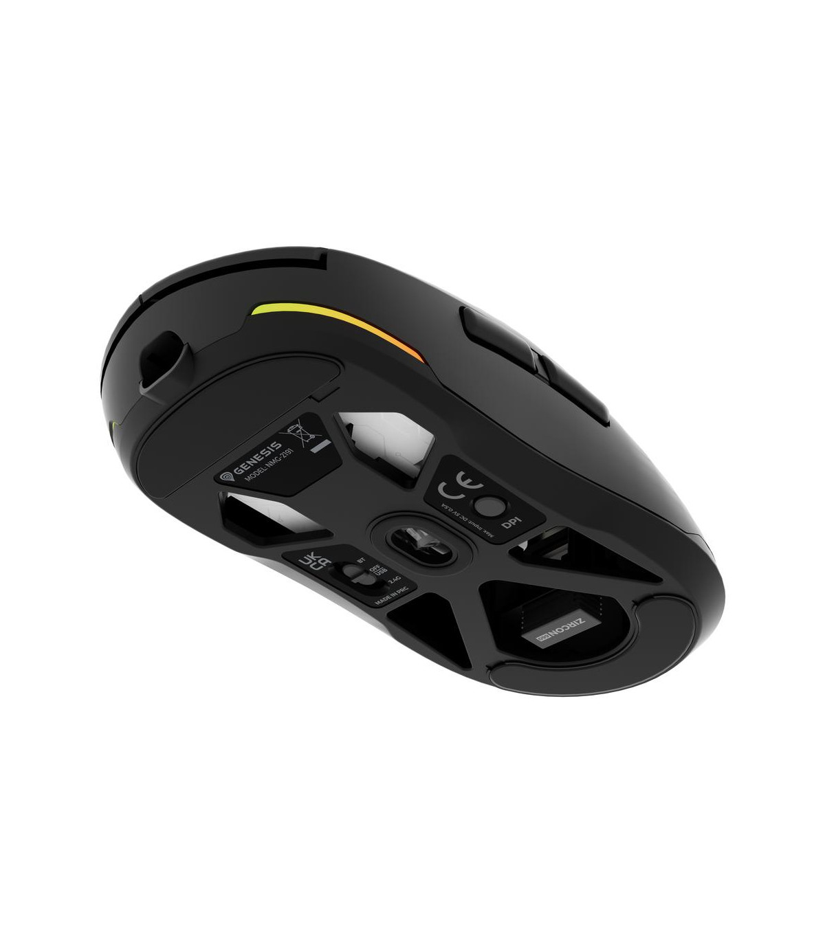 Raton inalambrico gaming genesis zircon 660 negro