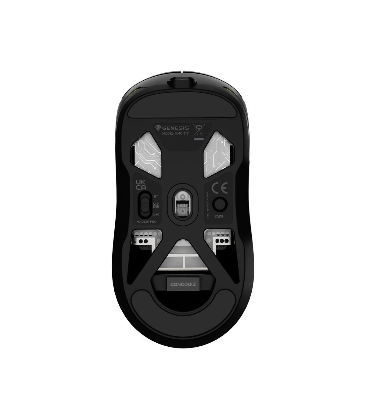 Raton inalambrico gaming genesis zircon 660 negro
