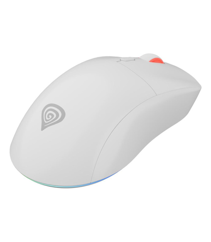 Raton inalambrico gaming genesis zircon xiii blanco