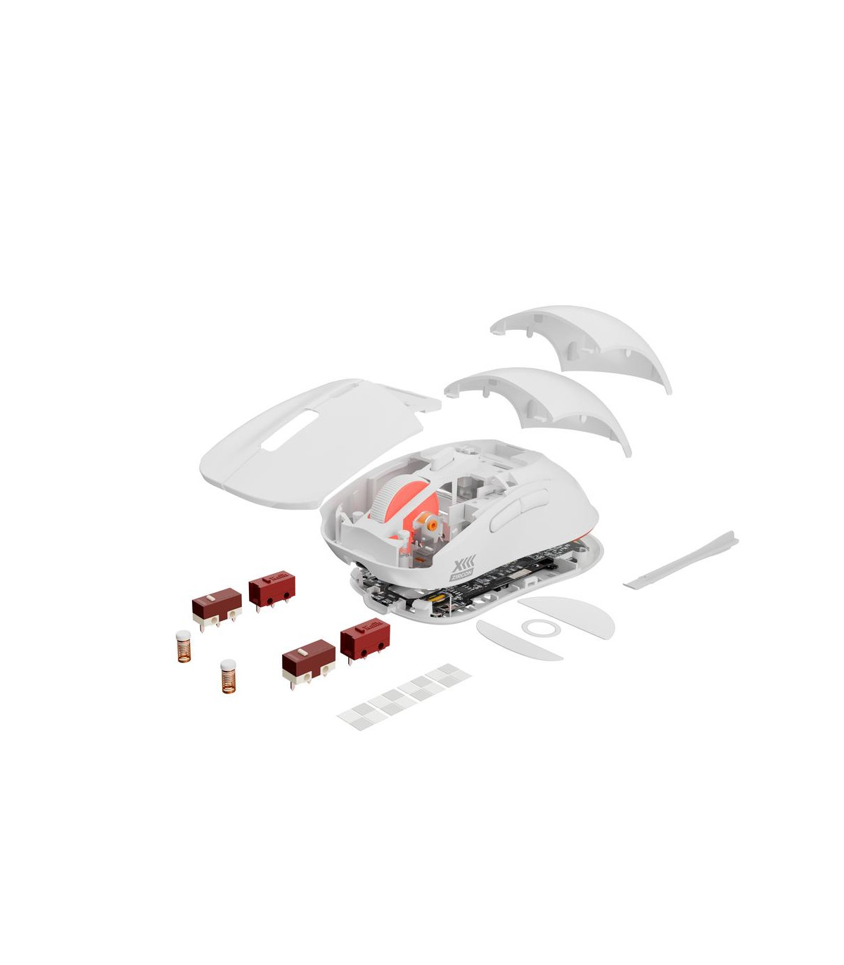 Raton inalambrico gaming genesis zircon xiii blanco