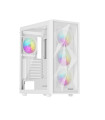 Caja ordenador gaming genesis diaxid 605 argb atx cristal templado blanca