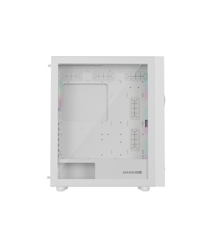 Caja ordenador gaming genesis diaxid 605 argb atx cristal templado blanca