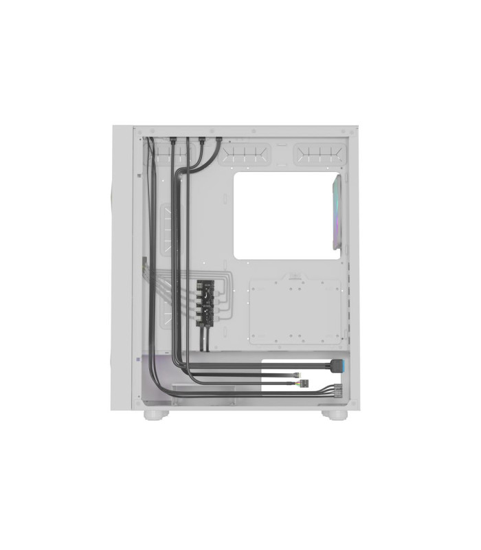 Caja ordenador gaming genesis diaxid 605 argb atx cristal templado blanca