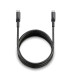 Cable usb tipo c ngs knot 65w - 2 2m -  macho - macho -  negro