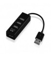 Hub usb ewent 4 puertos - usb 2.0 - negro