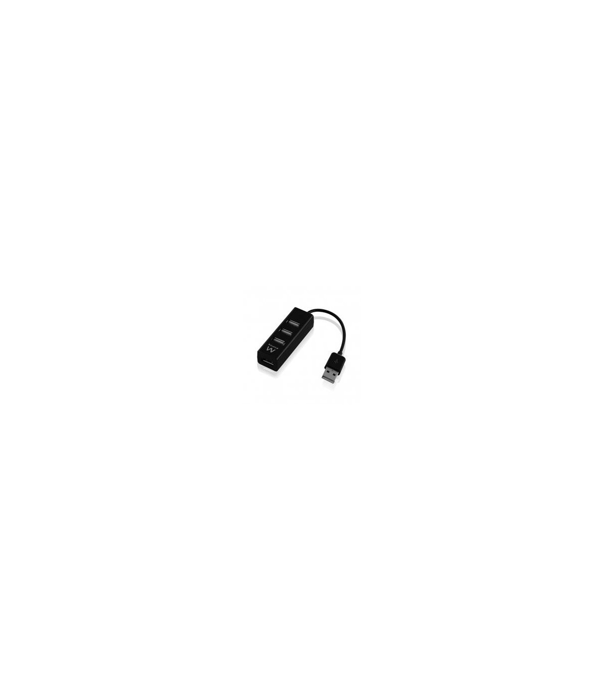 Hub usb ewent 4 puertos - usb 2.0 -  negro