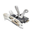 Tarjeta ewent combo serie & paralelo pci express 2+1 puertos