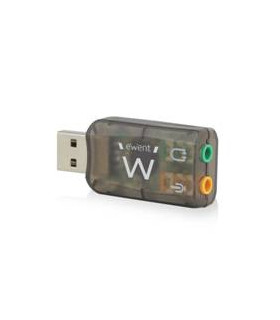 Adaptador de audio ewent sonido virtual 3d 5.1 -  usb 2.0