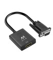 Cable adaptador ewent vga a hdmi con audio - macho - hembra