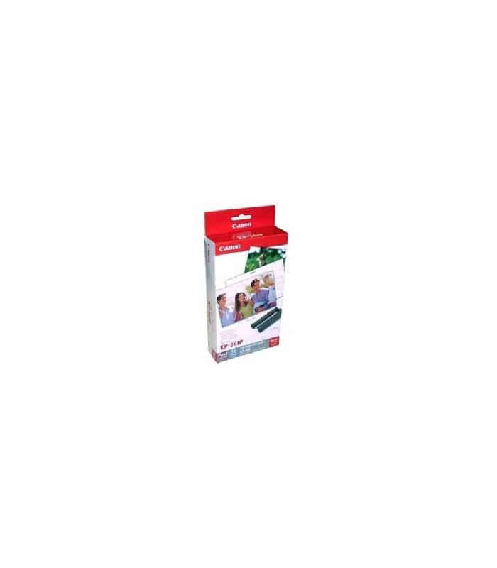 Papel foto canon selphy kp - 36ip 10x15 + tinta 36 hojas series cp