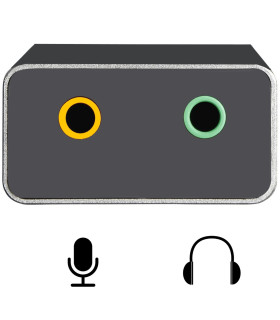 Cable adaptador de audio ewent usb tipo c a jack 3.5mm x2