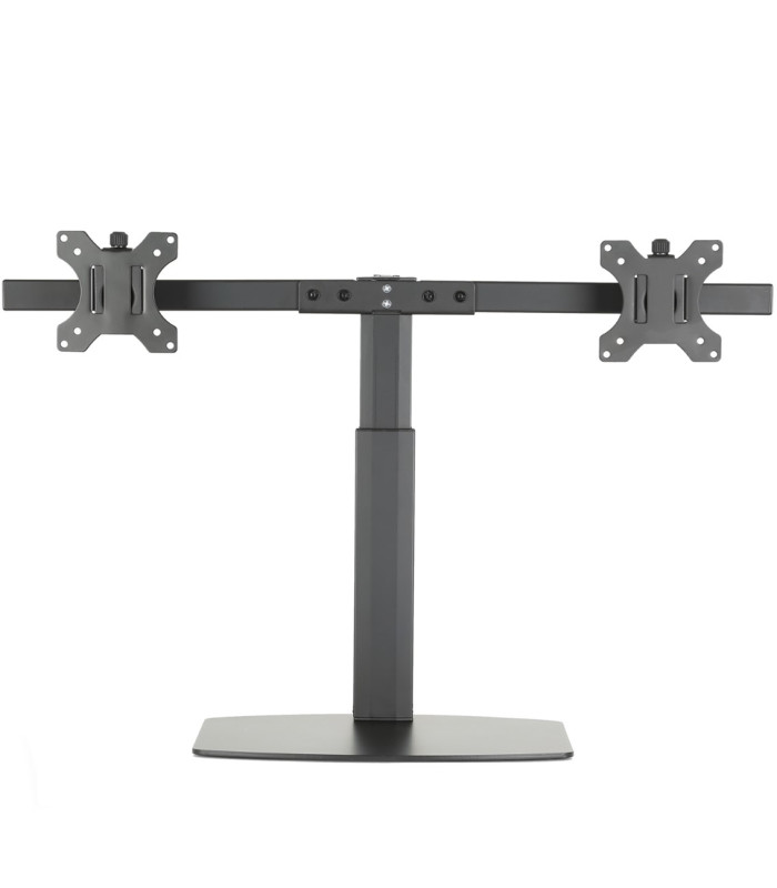 Soporte de mesa ewent ew1538 con resorte de gas para 2 monitores de hasta 27 pulgadas