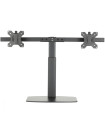 Soporte de mesa ewent ew1538 con resorte de gas para 2 monitores de hasta 27 pulgadas