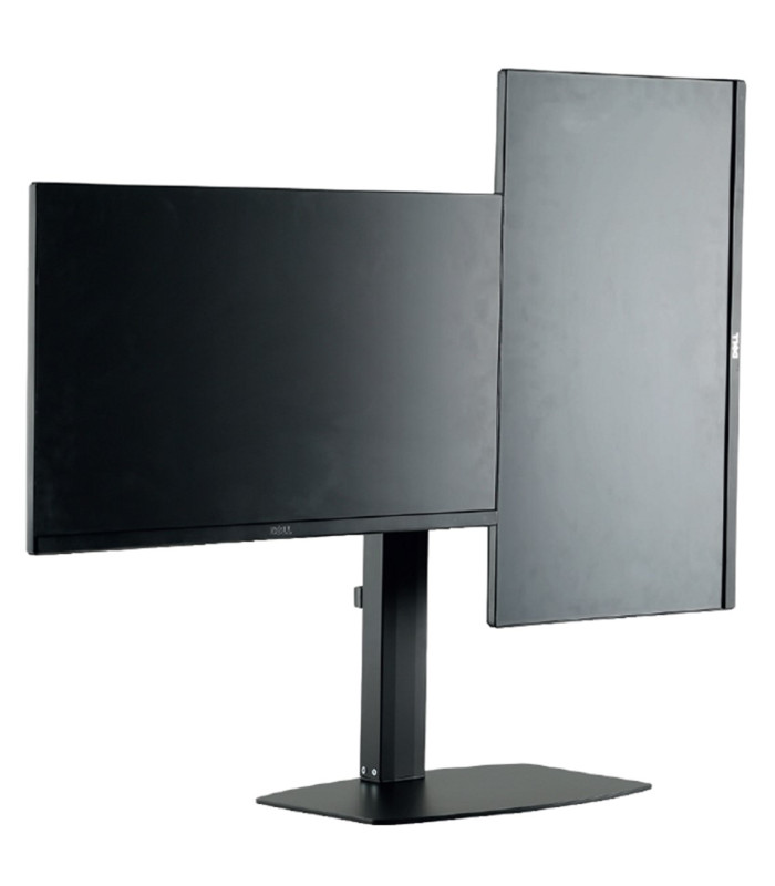 Soporte de mesa ewent ew1538 con resorte de gas para 2 monitores de hasta 27 pulgadas