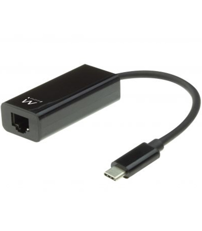 Cable adaptador ewent usb tipo c a rj45 - macho - hembra