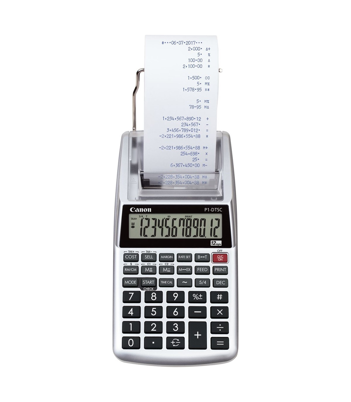 Calculadora canon impresion portatil p1 - dtsc ii hwb 12 digitos
