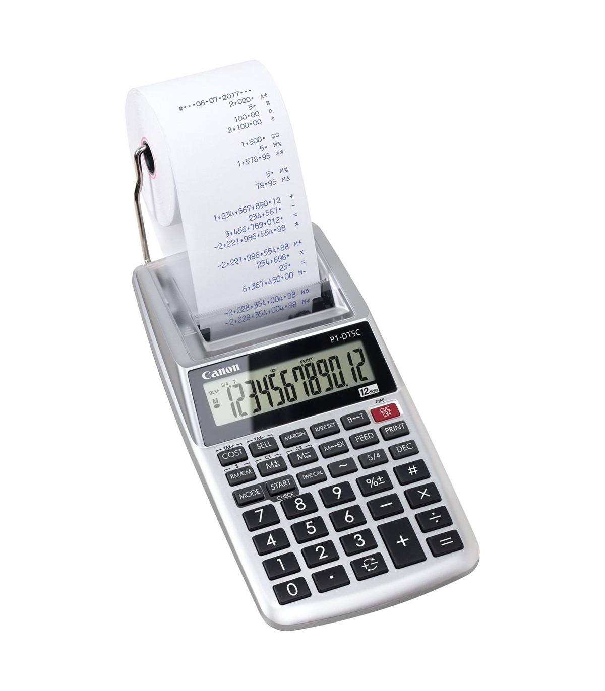 Calculadora canon impresion portatil p1 - dtsc ii hwb 12 digitos