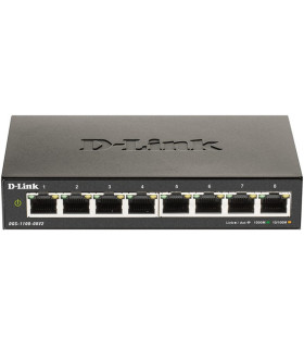 Switch d - link 8 puertos 10 - 100 - 1000 gestionable easysmart