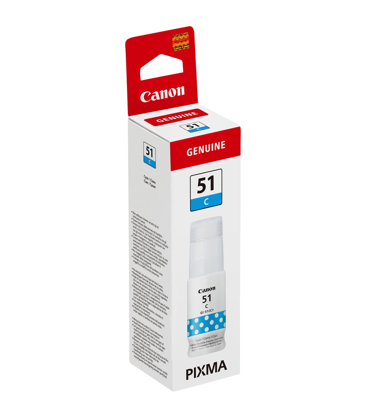 Cartucho tinta canon cian gi - 51c 70ml 7700 paginas