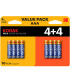 Blister pilas kodak alcalina max aaa lr3  blister 4+4