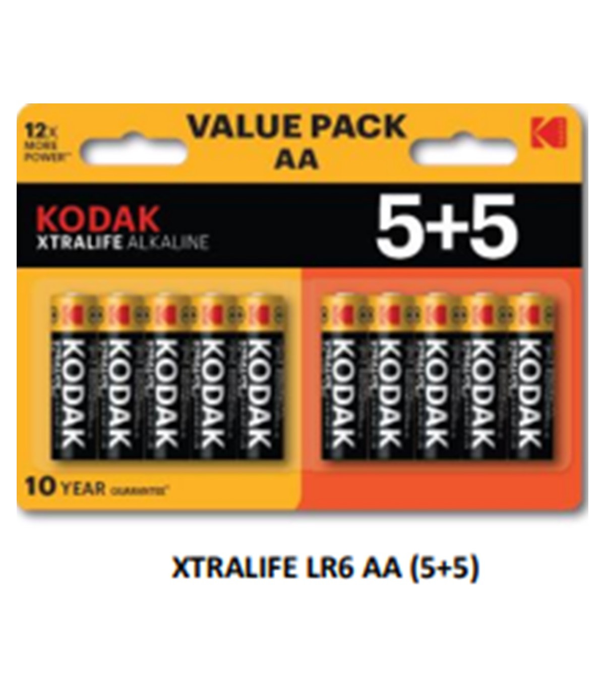 Blister pilas kodak alcalina xtralife aa lr6 -  blister 5+5
