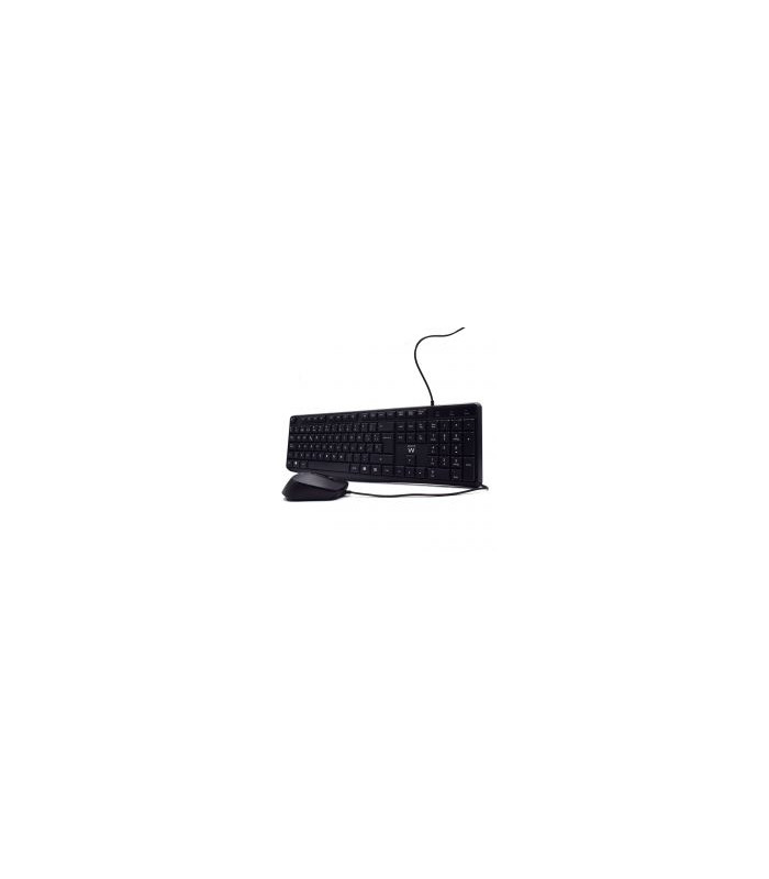 Kit teclado + mouse raton ewent ew3006 usb escritura silenciosa