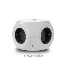 Regleta cubica ewent ew3939 3 tomas shucko - 3 puertos usb - 1.5m