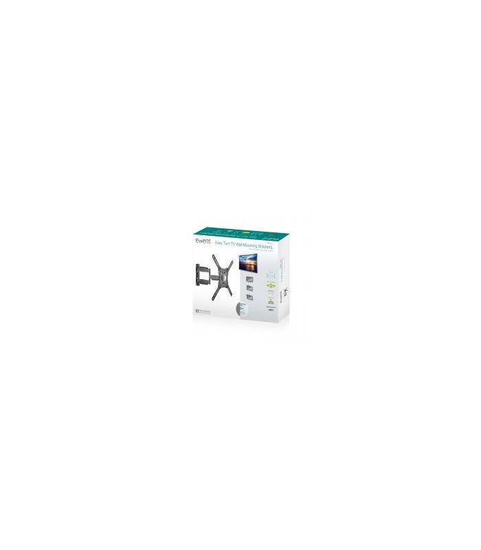 Soporte de pared ewent ew1525 para tv de 23 - 55 pulgadas easy turn tv con 3 puntos de articulacion
