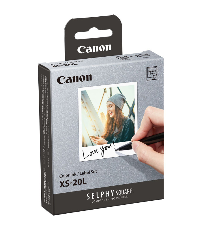 Papel fotografico canon xs - 20l 20 hojas + tinta de color