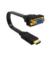 Cable adaptador ewent hdmi a vga 20cm - macho - hembra