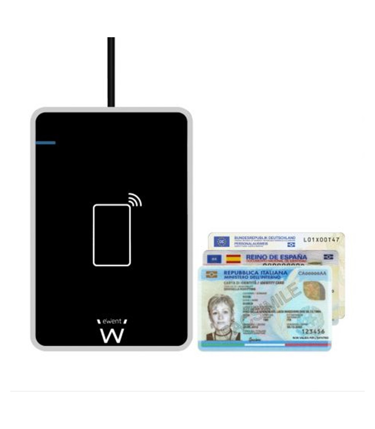 Lector de tarjetas inteligentes y dni ewent usb 2.0