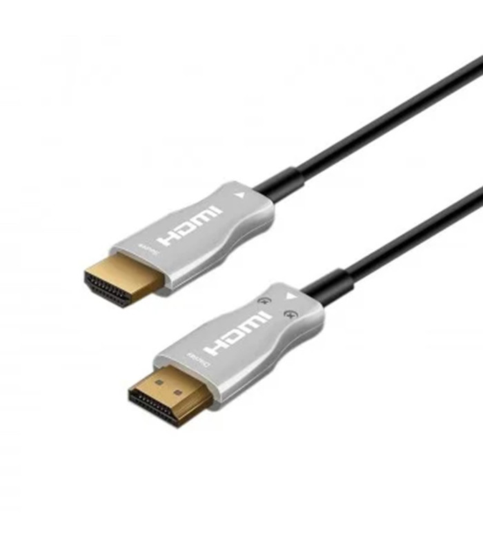 Cable hdmi ewent 4k uhd fibra optica hibrido 20m -  macho -  macho