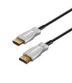 Cable hdmi ewent 4k uhd fibra optica hibrido 20m - macho - macho