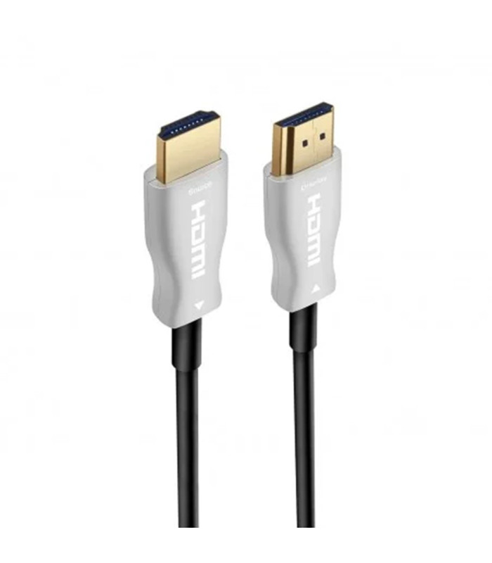 Cable hdmi ewent 4k uhd fibra optica hibrido 20m -  macho -  macho