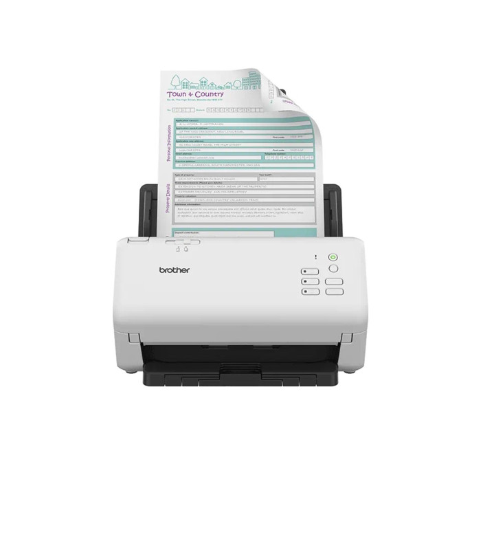 Escaner sobremesa brother ads - 4300n -  80ppm -  duplex automatico -  usb 3.0 -  usb 2.0 -  adf 80 hojas
