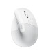 Mouse raton vertical logitech lift 6 botones 4000 dpi wireless inalambrico blanco crudo
