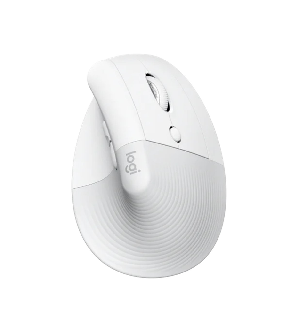 Mouse raton vertical logitech lift 6 botones 4000 dpi wireless inalambrico blanco crudo