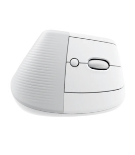 Mouse raton vertical logitech lift 6 botones 4000 dpi wireless inalambrico blanco crudo