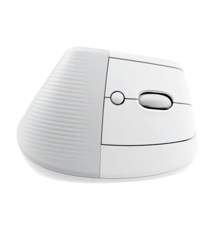 Mouse raton vertical logitech lift 6 botones 4000 dpi wireless inalambrico blanco crudo