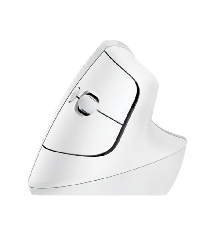 Mouse raton vertical logitech lift 6 botones 4000 dpi wireless inalambrico blanco crudo