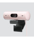 Webcam logitech brio 500 rosa full hd -  usb tipo c