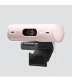 Webcam logitech brio 500 rosa full hd - usb tipo c