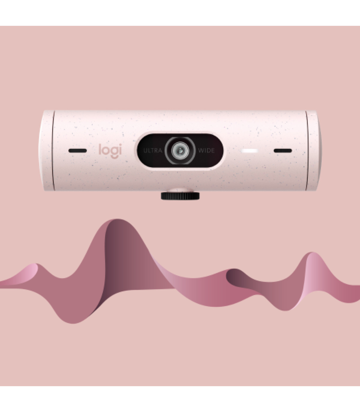 Webcam logitech brio 500 rosa full hd -  usb tipo c