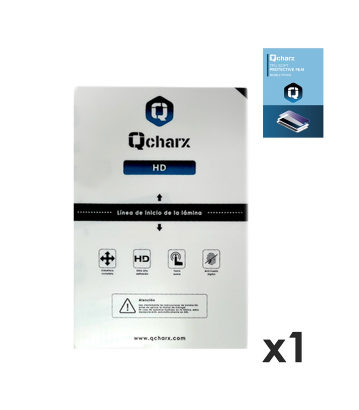 Laminas de proteccion frontales para tablet qcharx hidrogel hd  qx1 1 unidad