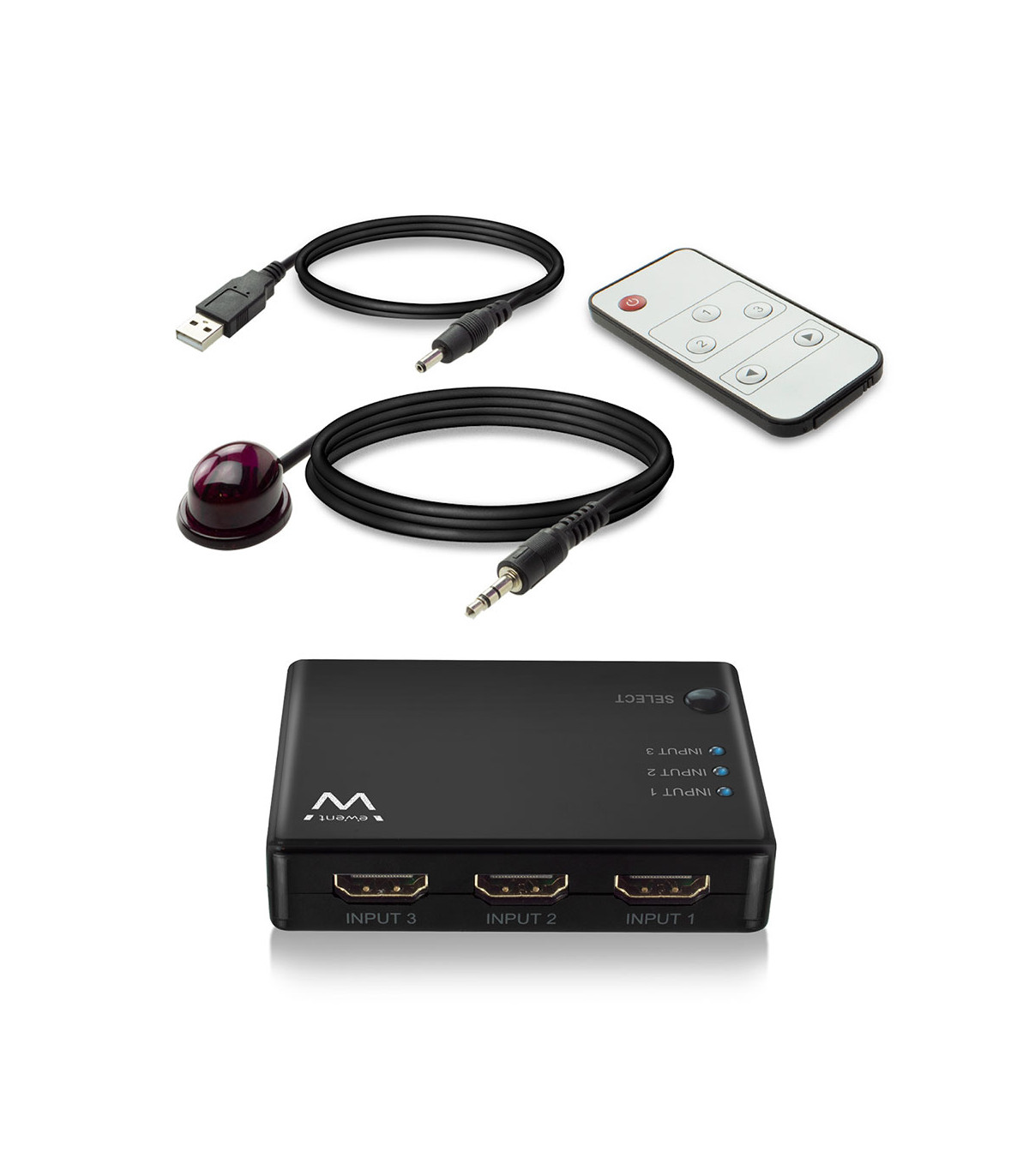 Switch hdmi ewent ew3730 4k 3 x 1