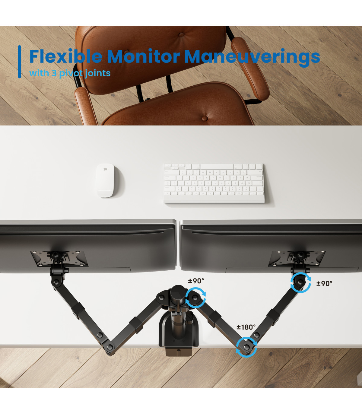 Soporte de mesa ewent ew1512 para 2 monitores 13 pulgadas - 32 pulgadas carga maxima 16kg